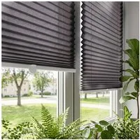 Salcar Plissee Plissee ohne Bohren Klemmfix Rollo verspannt für Fenster Lichtschutz, blickdicht mit Klemmträger im Fixmaß für Fenster und Türen