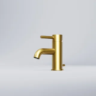 Steinberg Waschtisch-Einhebelmischer m. Ablaufgarn. 1 1/4", brushed gold, 100 1000 BG 100 1000 BG