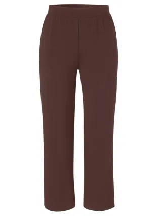 VIA APPIA DUE - Stoffhose mit weitem Bein braun - Gr. - 46