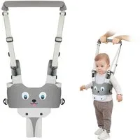AIMAX Lauflernhilfe Baby Lauflernhilfe Gehhilfe für Baby Lauflernhilfen Einstellbare, (Atmungsaktiv Stehen Gehen Lernen Helfer Walker), mit Sicherheitsverschluss und Magischen Aufklebern