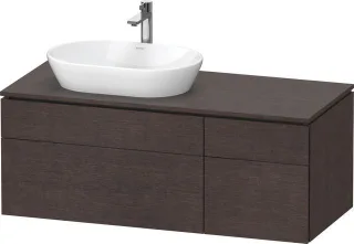 Duravit L-Cube Konsolenwaschtischunterbau wandhängend Eiche dunkel gebürstet Matt 1220x550x482 mm -  LC4876072720000