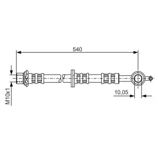 Bosch Bremsschlauch vorne rechts Toyota Yaris P1
