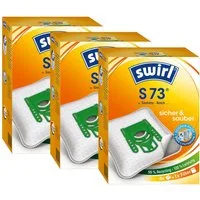 Swirl Staubsaugerbeutel SWIRL Staubsaugerbeutel S 73 EcoPor 3er-Pack 12 Beutel, passend für Siemens, Bosch