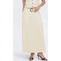 JDY Maxirock JDYMILAN LINEN HW BELTED SKIRT WVN DIA Sommerrock mit Leinen