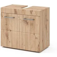 Vicco Waschbeckenunterschrank Luna, Eiche, 60 x 56 cm (1-St., Badschrank)