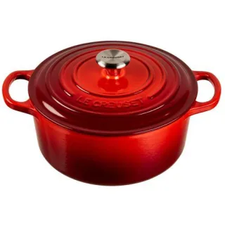 Le Creuset Signature Bräter rund 22 cm kirschrot