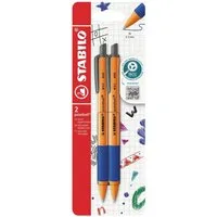 STABILO Kugelschreiber STABILO Druck-Kugelschreiber pointball blau 2er Set