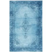 Tesso Living Designteppich MARYLOU, Teppich im Vintage Look, orientalisches Muster, BOHO, rechteckig, Wohnzimmerteppich mehrfarbig, Print, waschbar & rutschfest