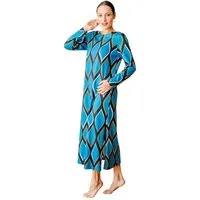 HUTSCHREUTHER Nachthemd Damen Schlafshirt lang (1-tlg) Extravagantes Design