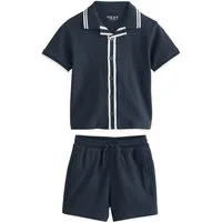 Next Shirt & Shorts Kurzärmeliges Hemd und Shorts im Set (2-tlg)