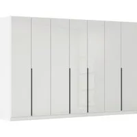 OTTO home Drehtürenschrank Kleiderschrank Kleiderschränke Schrank Garderobe AGORDO mit Glasfront (in zwei Griff-Farben, Breiten 91-405 cm) durchdachte Innenausstattung, in 8 Breiten und 2 Höhen MADE IN GERMANY