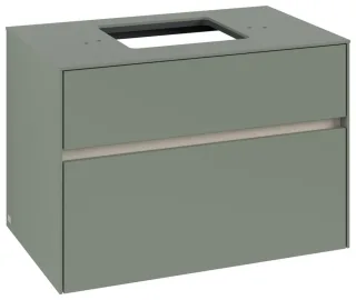 Villeroy & Boch Waschtischunterschrank Collaro C12400 800x548x500mm 2 Ausz. Waschtisch mittig Soft G C12400AF