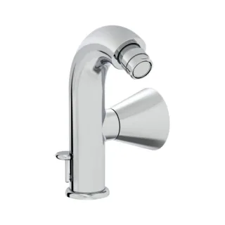 VitrA Liquid Bidet Einhebelmischer A42758 Ausladung 95mm, Einlochmontage, mit Ablaufgarnitur G 1 1/4, chrom