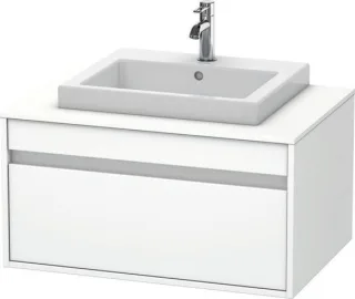 Duravit Ketho Konsolenwaschtischunterbau wandhängend Weiß Matt 800x550x426 mm - KT679401818 KT679401818