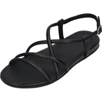 Fitflop GRACIE LEATHER STRAPPY BACK-STRAP SANDALS Sandalette All Black