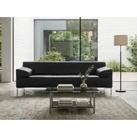freistil ROLF BENZ Sofa ROLF BENZ Sofa Freistil 180 Couch Leder schwarz 200 cm, Leder