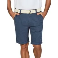 DENIMFY Chinoshorts Herren Chino Shorts DFLio Regular Fit Bermudashorts mit Gürtel