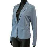 Jerseyblazer Eleganter Blazer in klassischem Blau leichter, angenehmer Materialmix