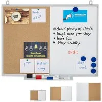relaxdays Magnettafel Kombitafel Pinnwand & Magnettafel, (2-tlg), 45 x 60cm