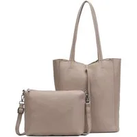 ITALYSHOP24 Schultertasche Damen XXL Tasche Shopper Umhängetasche Hobo City Tote A4 Shopping Bag (je nach Auswahl, Weekender Handtasche mit Schmucktasche, große Henkeltasche Workbag inkl. CrossOver Bag mit extra Umhängegurt), leichte Cross Over Body 