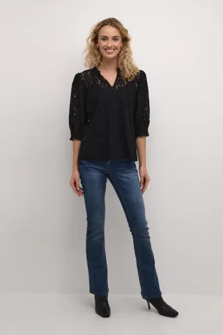 Kurzarm-Bluse CRKaspis A-shape black