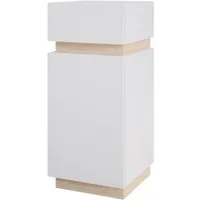 Vicco Midischrank Gloria, Weiß/Sonoma, 33 x 75.5 cm mit Tür und Schublade (1-St)