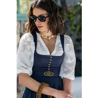 MarJo Dirndl Midi Dirndl 2tlg. - ROSENAU - midnight