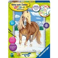Ravensburger Malen nach Zahlen Haflinger im Schnee, Made in Europe