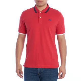 YMP006-PK001 Herren Slim Fit Poloshirt mit kurzen Ärmeln
