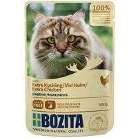 Bozita Häppchen in Soße mit viel Hühnchen 85 g - 12 Stück, für: Katze