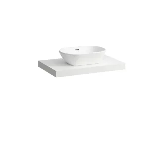 Laufen Waschtisch-Platte LANI 495x785x65 mit Aussschnitt mittig H4046511122601