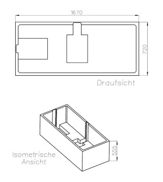 Neuesbad Wannenträger für Laufen Pro S 170x75 SW 80444