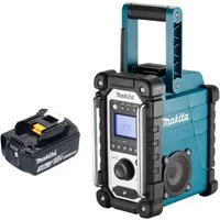 Makita DMR 116 F1 14,4 - 18 V AM FM AUX + 1x Akku 3,0 Ah - ohne Ladegerät Baustellenradio