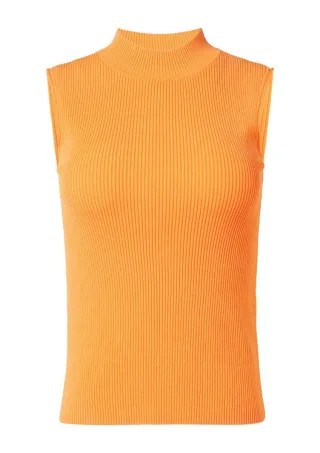comma - Stricktop aus Viskosemix orange - Gr. - 38
