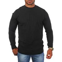 CARISMA Strickpullover Herren leichter Feinstrick einfarbig uni Strickmuster 7814