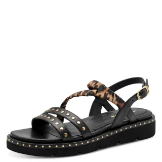 Tamaris - Da.-Sandalette black comb - Gr. - 38