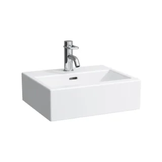 LAUFEN Living City Handwaschbecken 8154330001041 weiss, 45x38cm, mit Hahnloch und Überlauf