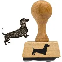FTWdesign Stempel Dackel Holzstempel