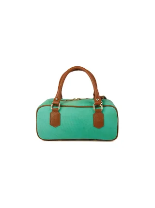 Giulia Monti Schultertasche Meeresschaum Goldbraun