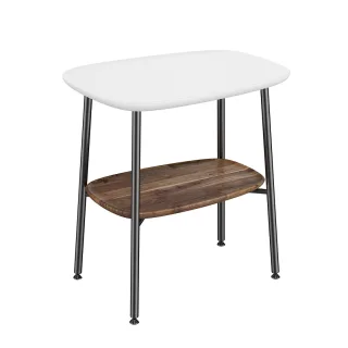 VitrA Plural Beistelltisch 57 x 59 cm Eiche Dunkel Echtholz Edelweiß,64065 64065