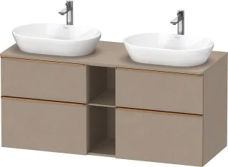 Duravit D-Neo Konsolenwaschtischunterbau wandhängend Leinen Matt 1400x550x664 mm - DE4970B04750000 DE4970B04750000