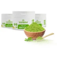 We_Natur Tee Grüner Matcha–Fein gemahlenes Matcha Pulver für vielseitige Verwendung, 50 g, Ohne Zusatzstoffe, 100 % reines Matcha-Pulver.
