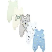 TupTam Strampler TupTam Baby Unisex Strampler mit Aufdruck Spruch 5er Pack
