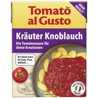 Hengstenberg Saucen, Hengstenberg Tomato al Gusto Tomatensauce mit Kräuter Knoblauch 390g