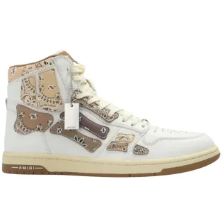 Amiri – Bandana-Skel-Top-High-Top-Sneaker in Weiss