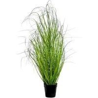 Kunstgras Kunstpflanze Gras, GRASBUSCH IM TOPF. Ca. 90cm. OHNE Übertopf., Gasper