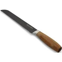 ECHTWERK Brotmesser Classic, aus hochwertigem Stahl, Akazienholzgriff, Black-Edition, 20 cm