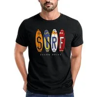 Neverless Print-Shirt Herren T-Shirt Print Surfboards California Surfing Ocean Drive Sommer mit Print
