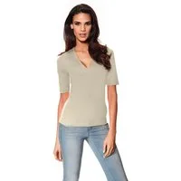 heine T-Shirt V-Shirt Kurzarm