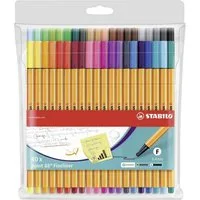STABILO Fineliner STABILO point 88 Fineliner - 0,4 mm - 40er Set